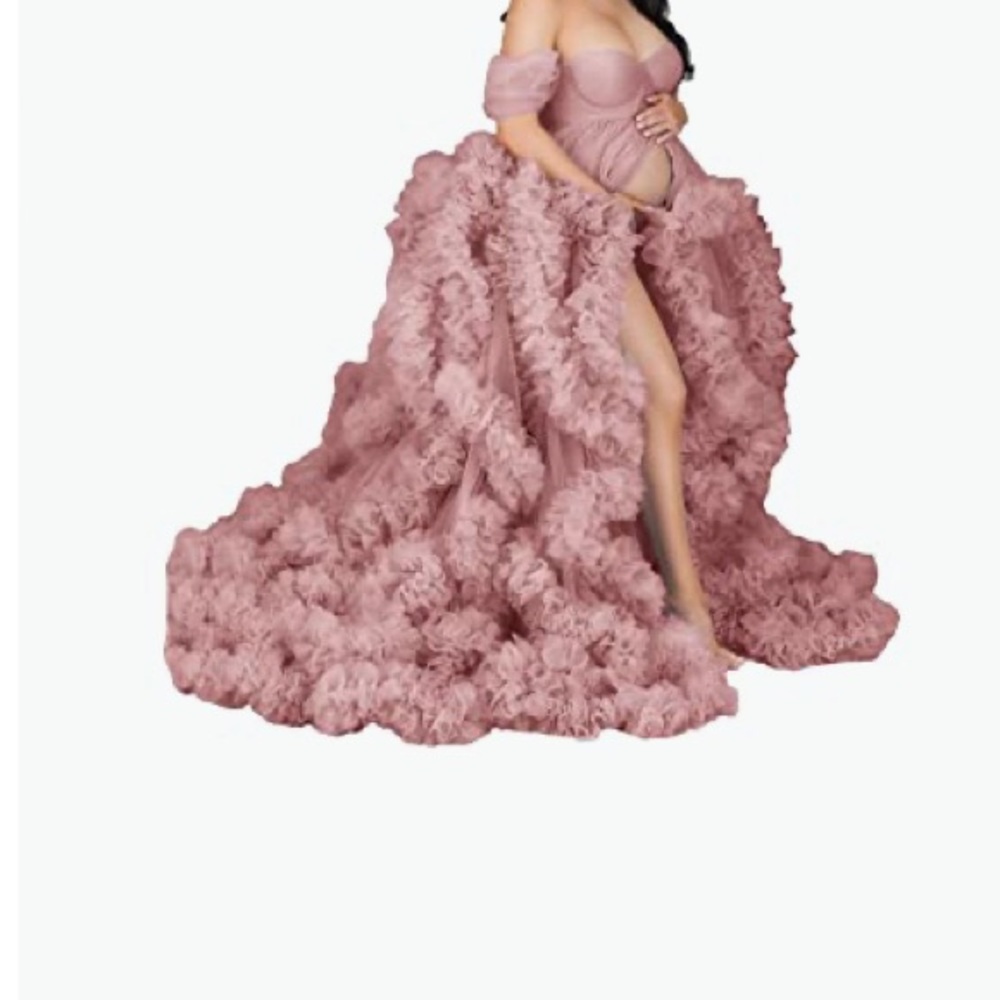 Blush Maternity Dress/ Robe